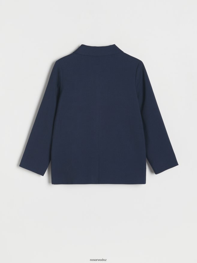 Reserved Girls Classic Blazer P6H08T1972 Apparel Navy