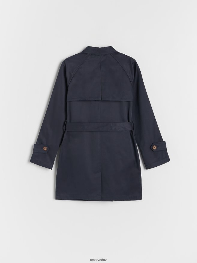 Reserved Girls Classic Trench Coat P6H08T1722 Apparel Navy