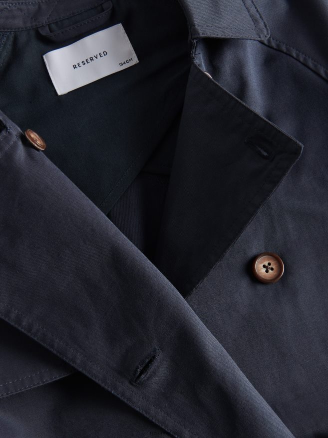 Reserved Girls Classic Trench Coat P6H08T1722 Apparel Navy