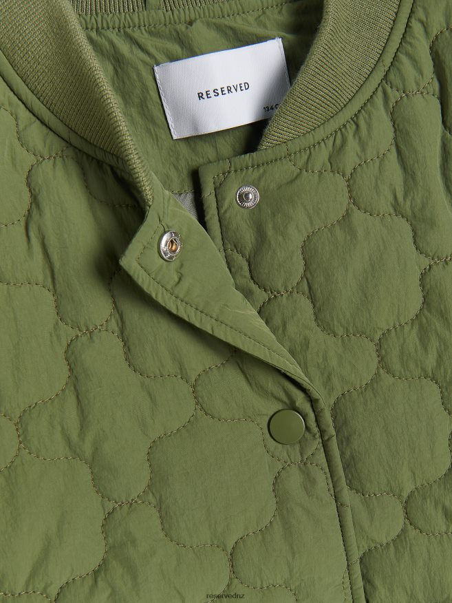 Reserved Girls Jacket With Decorative Quilting P6H08T1704 Apparel Green