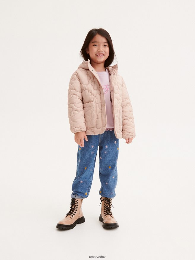 Reserved Girls Outer Jacket P6H08T1740 Apparel Beige