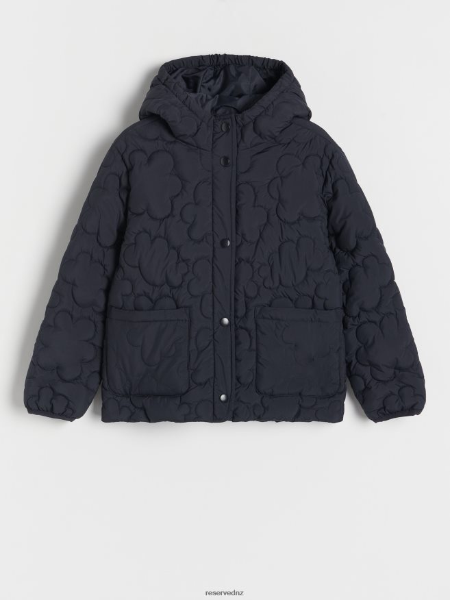 Reserved Girls Outer Jacket P6H08T1817 Apparel Black