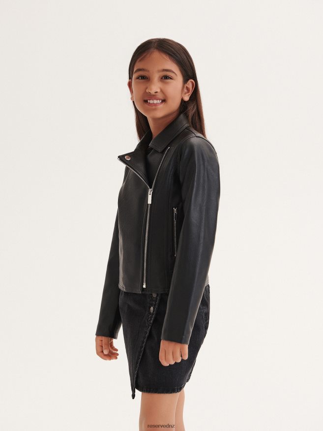 Reserved Girls Outer Jacket P6H08T1917 Apparel Black