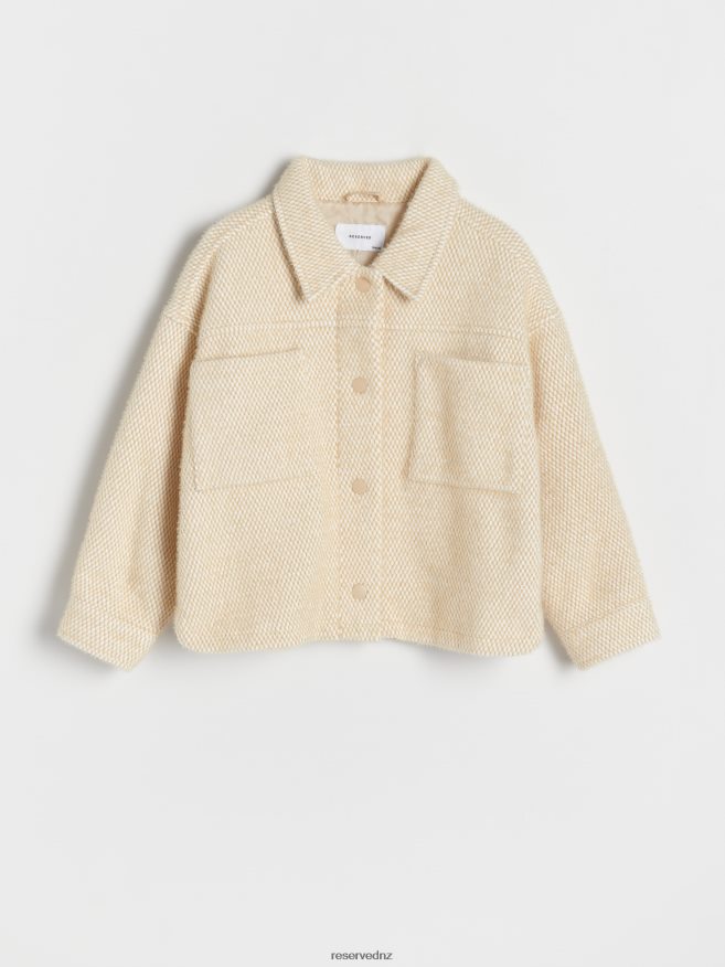 Reserved Girls Shacket P6H08T1912 Apparel Beige