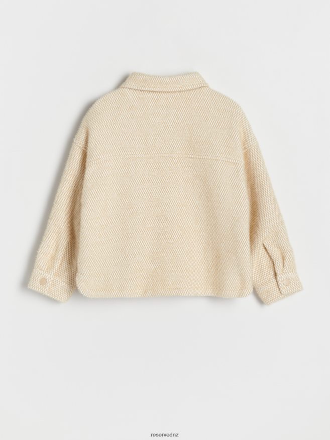 Reserved Girls Shacket P6H08T1912 Apparel Beige