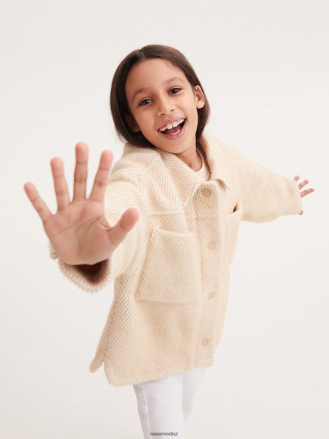 Reserved Girls Shacket P6H08T1912 Apparel Beige