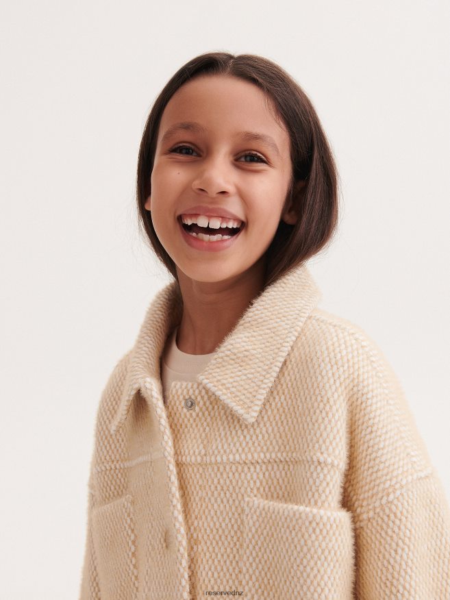 Reserved Girls Shacket P6H08T1912 Apparel Beige