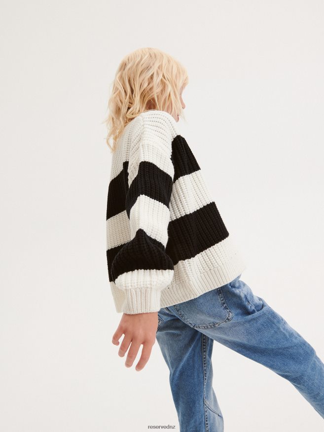 Reserved Girls Stripe Cardigan P6H08T1793 Apparel Multicolor