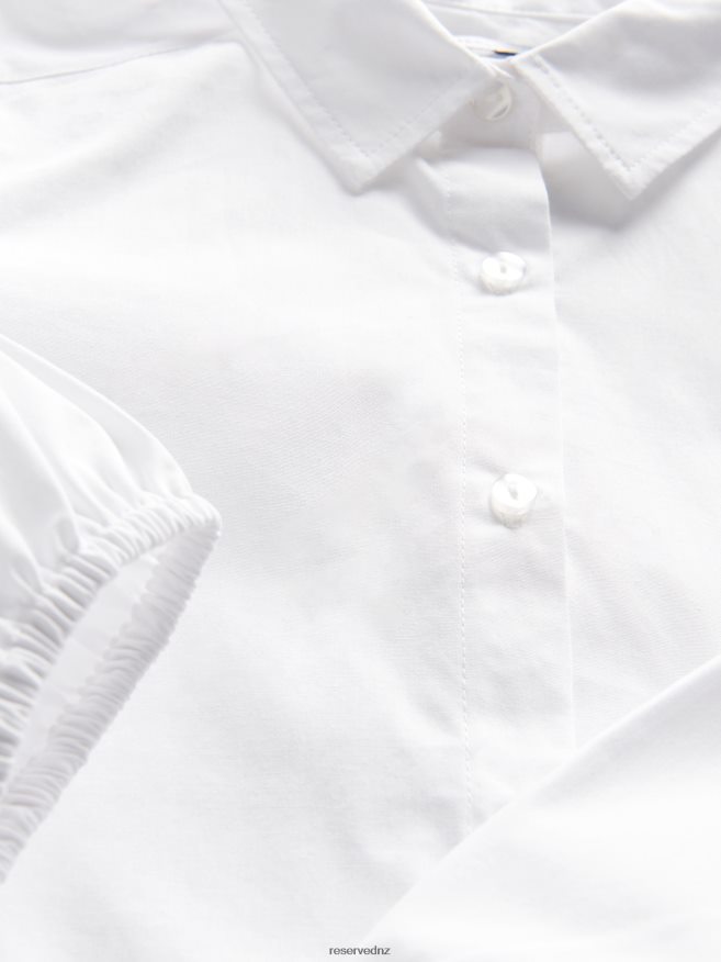 Reserved Girls Collar Shirt P6H08T1993 Apparel White