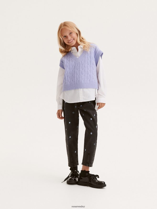 Reserved Girls Cotton Shirt P6H08T1792 Apparel White