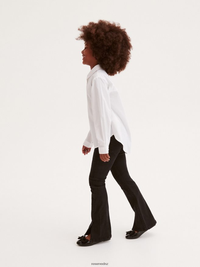 Reserved Girls Cotton Shirt P6H08T1931 Apparel White