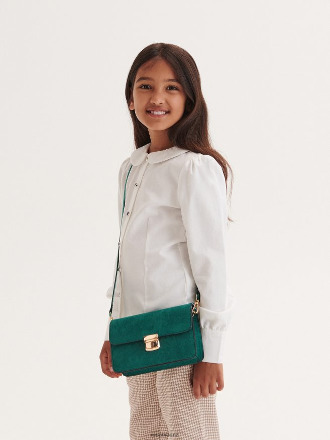 Reserved Girls Cotton Shirt With Collar P6H08T1749 Apparel Cream