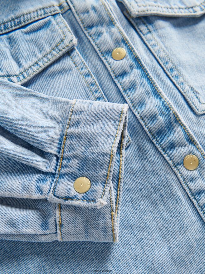 Reserved Girls Denim Shirt P6H08T1810 Apparel Blue