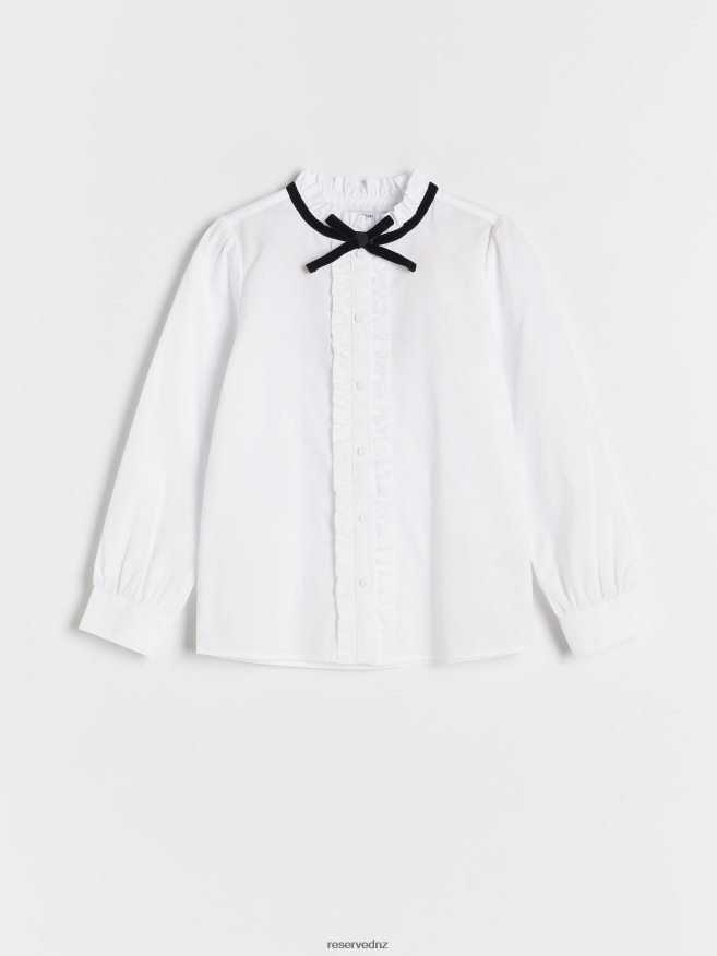 Reserved Girls Shirt P6H08T1874 Apparel White