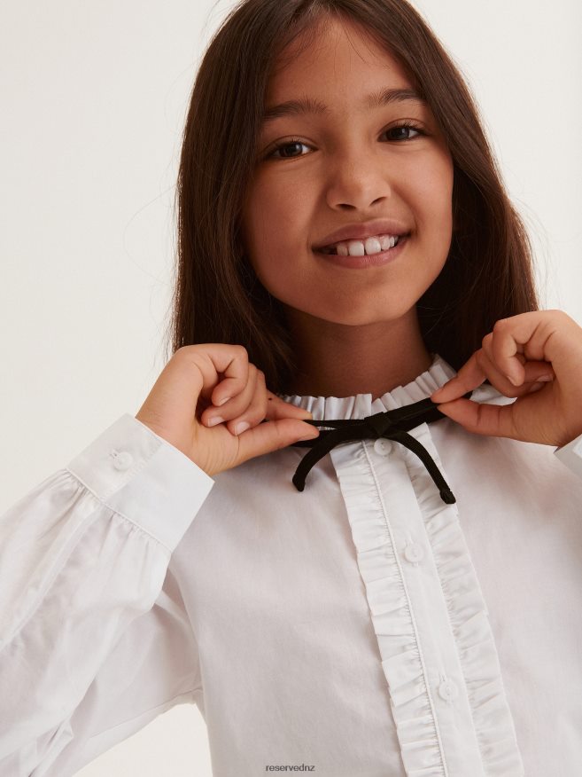 Reserved Girls Shirt P6H08T1874 Apparel White