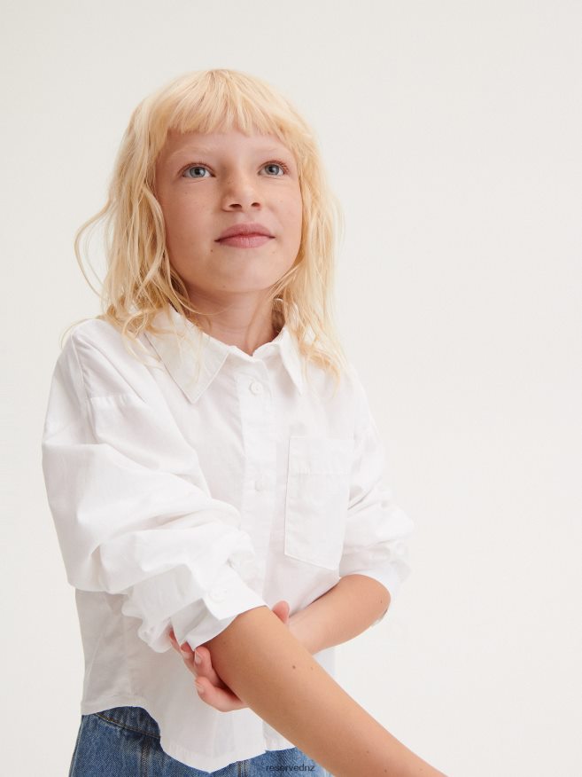 Reserved Girls Shirt P6H08T1893 Apparel White