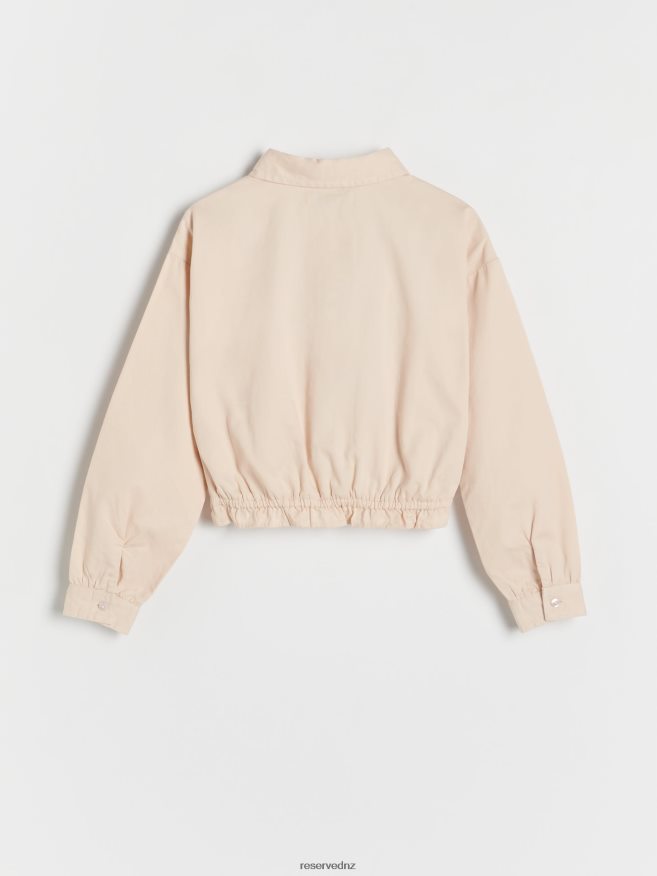 Reserved Girls Shirt With Tie Detail P6H08T1910 Apparel Nude