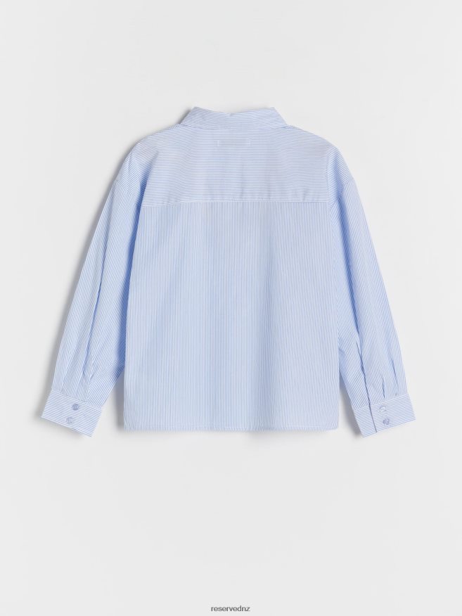 Reserved Girls Striped Shirt P6H08T1907 Apparel Blue