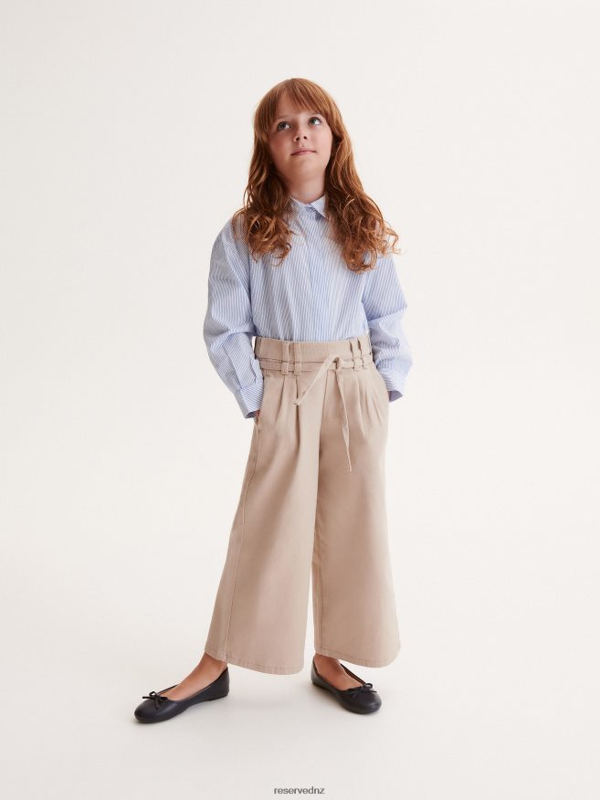 Reserved Girls Striped Shirt P6H08T1907 Apparel Blue