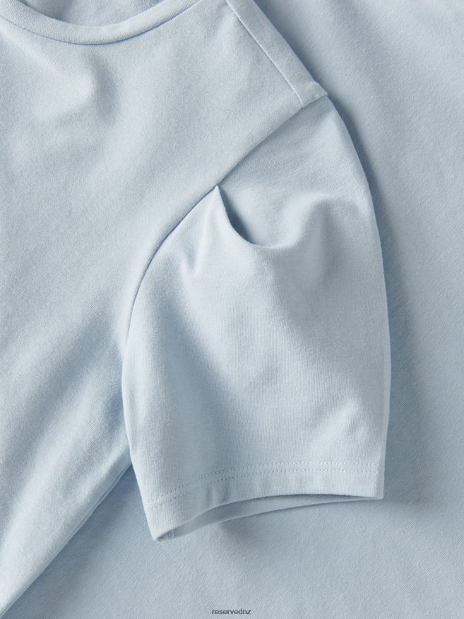 Reserved Girls Cotton T-Shirt P6H08T1719 Apparel Pale Blue