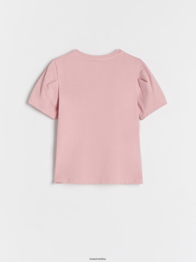 Reserved Girls Cotton T-Shirt P6H08T1723 Apparel Dusty Rose