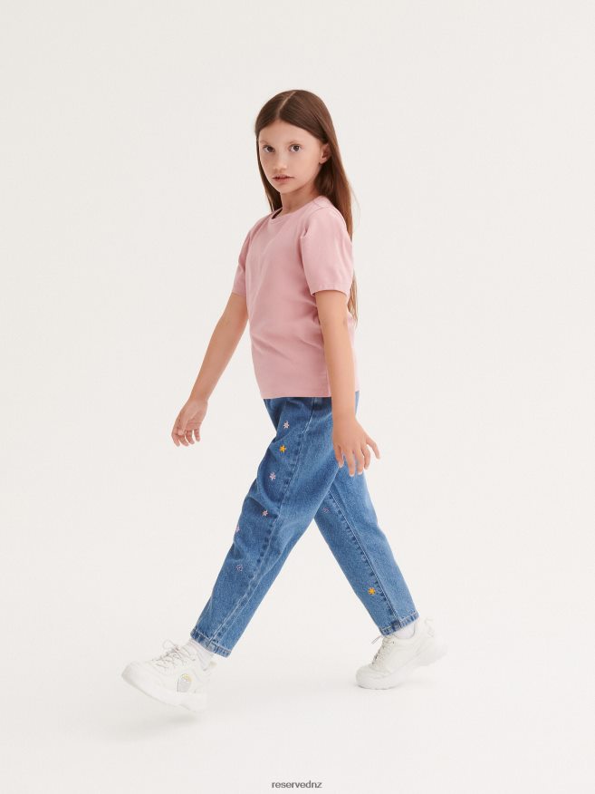 Reserved Girls Cotton T-Shirt P6H08T1723 Apparel Dusty Rose