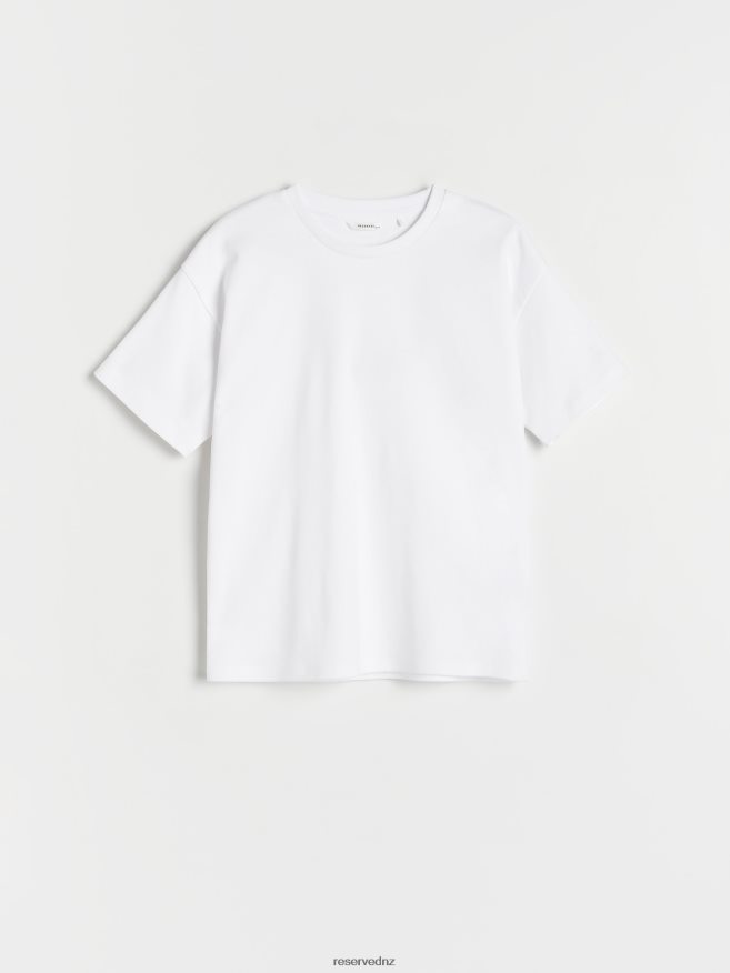 Reserved Girls Cotton T-Shirt P6H08T1754 Apparel White