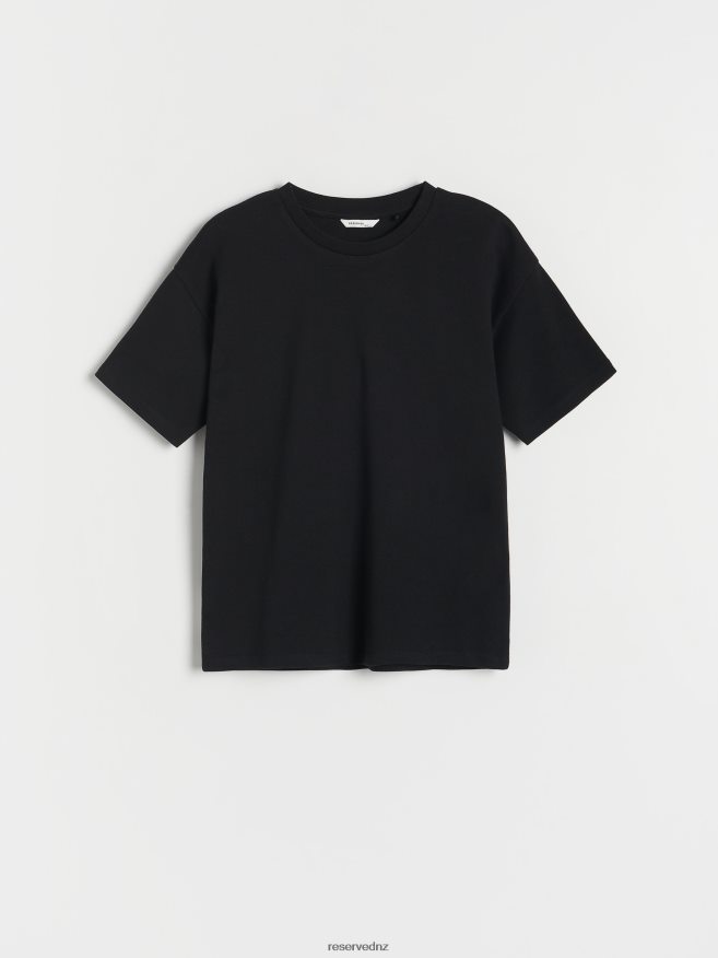 Reserved Girls Cotton T-Shirt P6H08T1790 Apparel Black