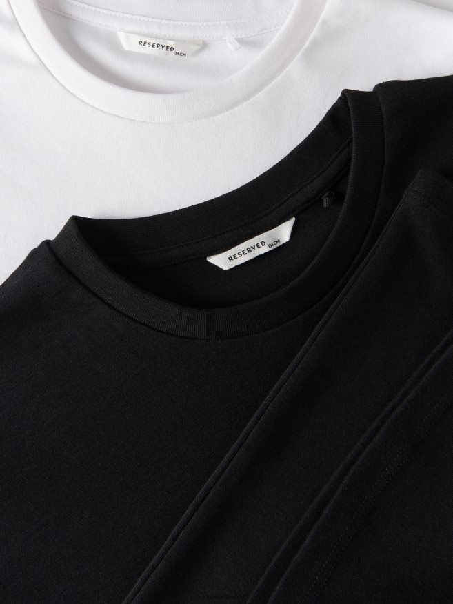 Reserved Girls Cotton T-Shirt P6H08T1790 Apparel Black