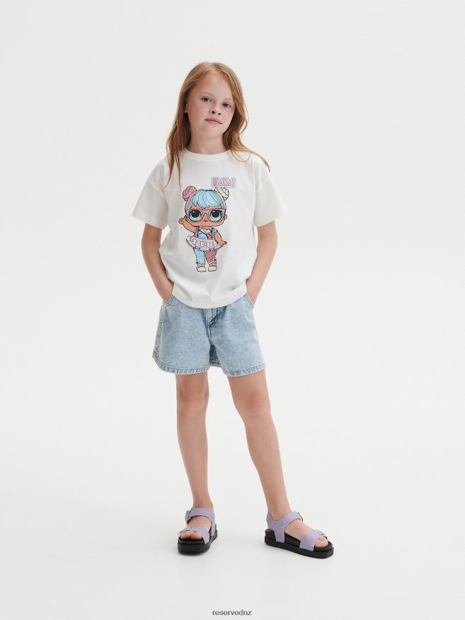 Reserved Girls L.O.L. Surprise Cotton T-Shirt P6H08T1805 Apparel Cream