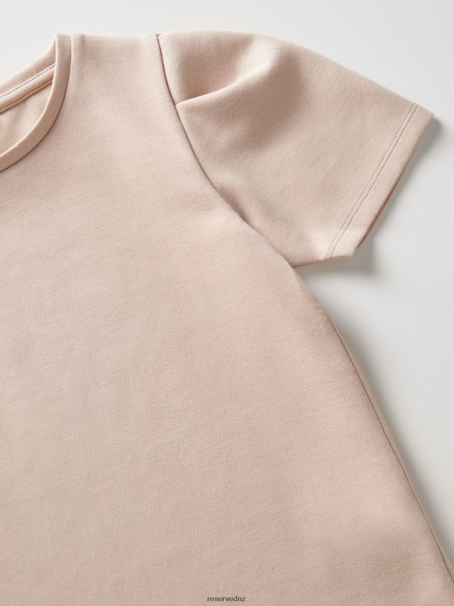 Reserved Girls Modal Blend T-Shirt P6H08T1870 Apparel Beige