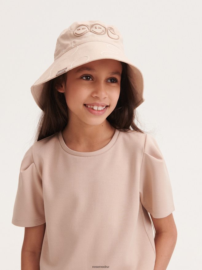 Reserved Girls Modal Blend T-Shirt P6H08T1870 Apparel Beige