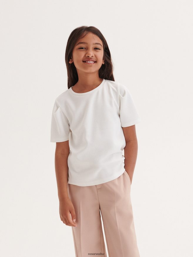 Reserved Girls Modal Blend T-Shirt P6H08T1892 Apparel Cream
