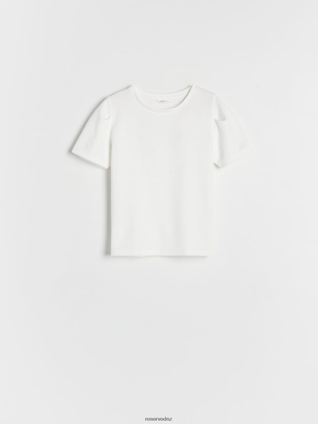 Reserved Girls Modal Blend T-Shirt P6H08T1892 Apparel Cream