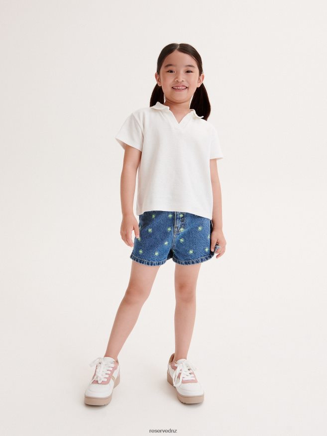Reserved Girls Polo Shirt P6H08T1801 Apparel Cream