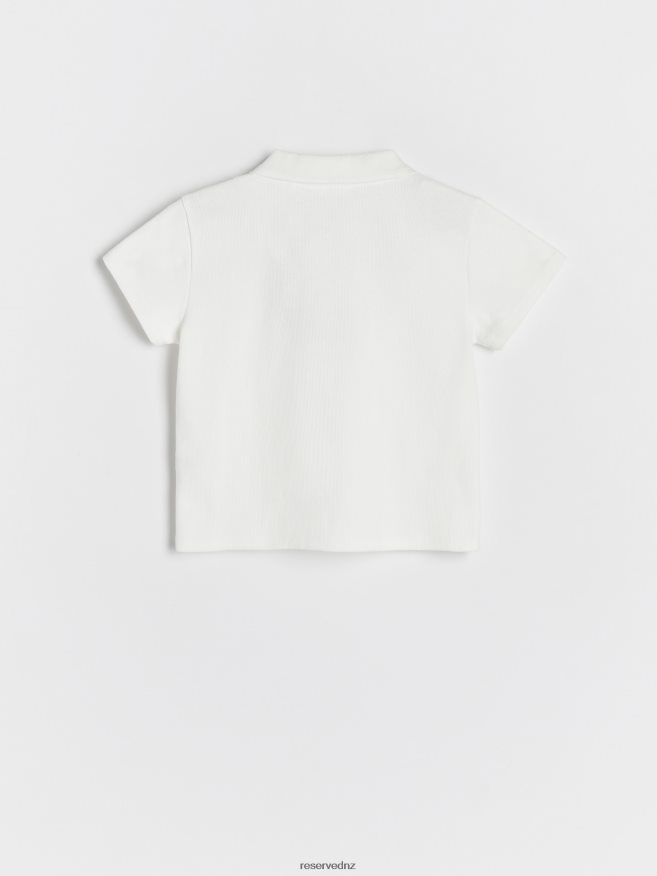 Reserved Girls Polo Shirt P6H08T1801 Apparel Cream