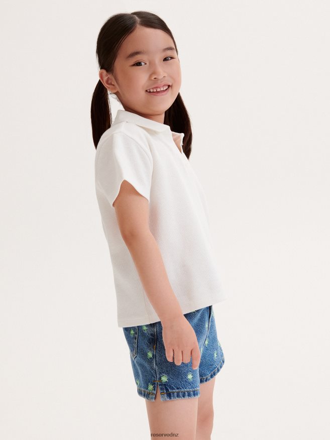 Reserved Girls Polo Shirt P6H08T1801 Apparel Cream
