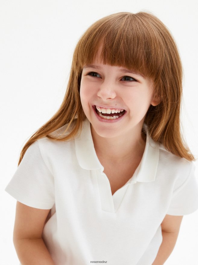Reserved Girls Polo Shirt P6H08T1935 Apparel Cream