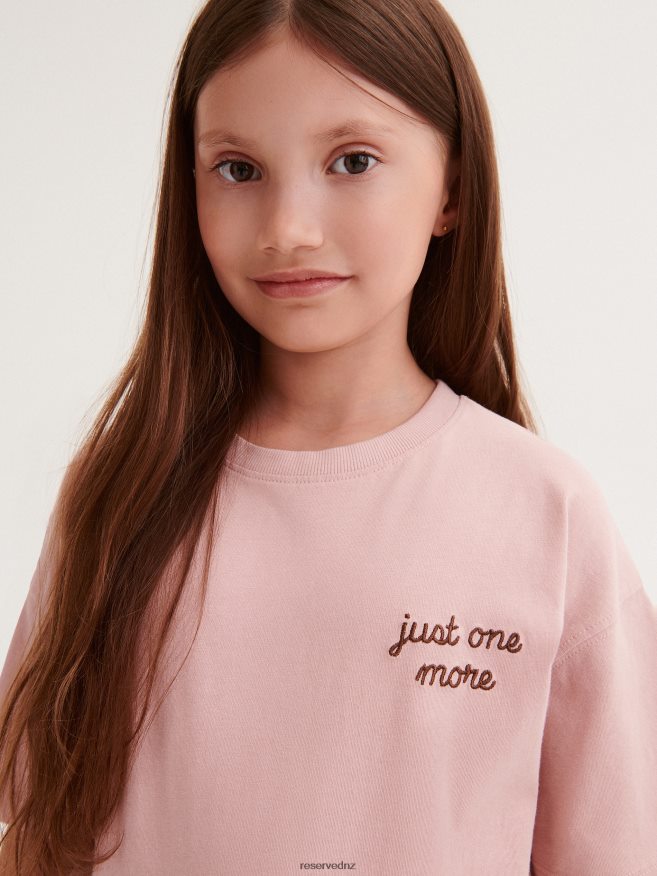 Reserved Girls Pusheen T-Shirt P6H08T1791 Apparel Dusty Rose