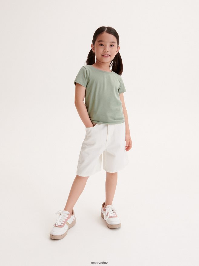 Reserved Girls Soft Jersey Top P6H08T1815 Apparel Green