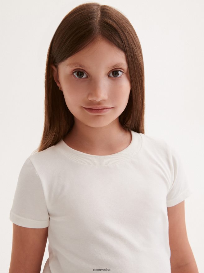 Reserved Girls Soft Jersey Top P6H08T1837 Apparel Cream