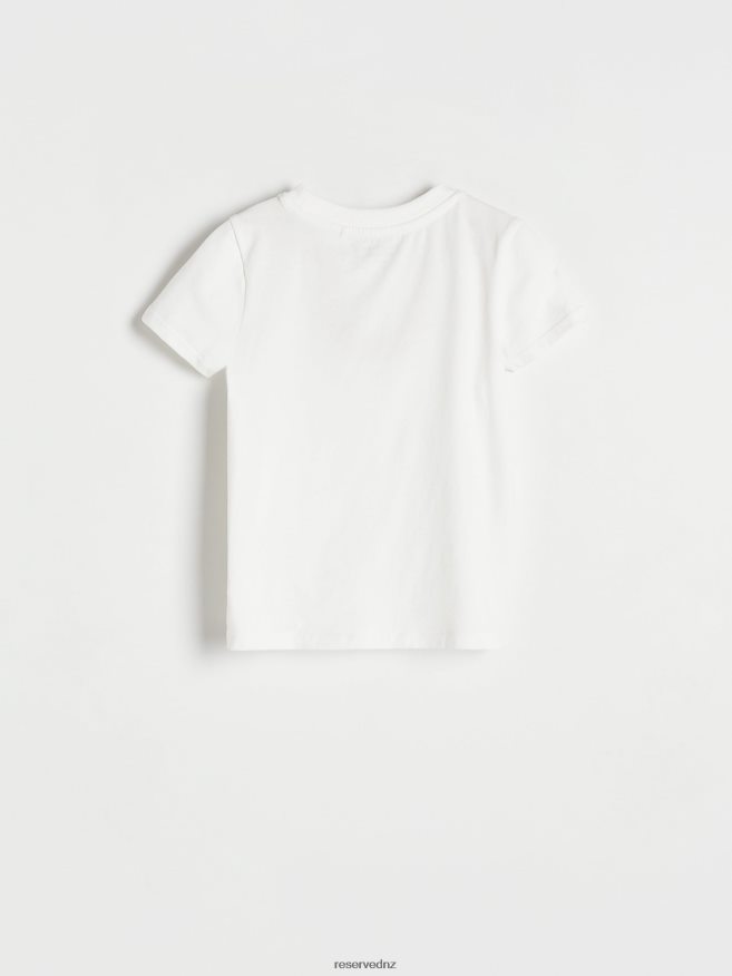 Reserved Girls Soft Jersey Top P6H08T1837 Apparel Cream