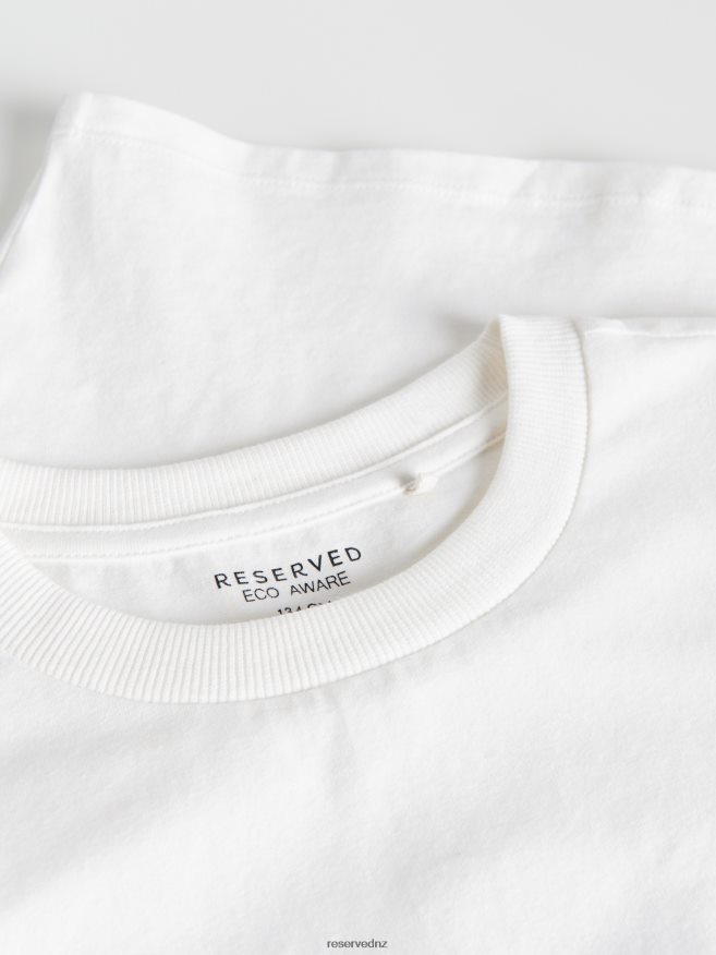 Reserved Girls Soft Jersey Top P6H08T1837 Apparel Cream