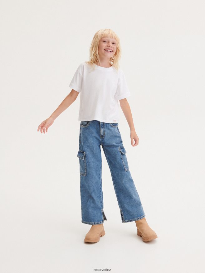 Reserved Girls T-Shirt With Patch P6H08T1735 Apparel White