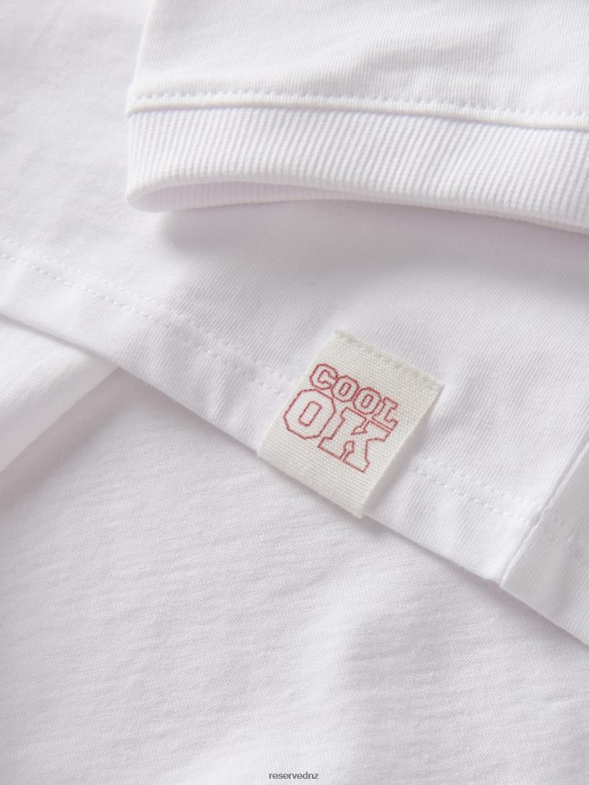 Reserved Girls T-Shirt With Patch P6H08T1735 Apparel White