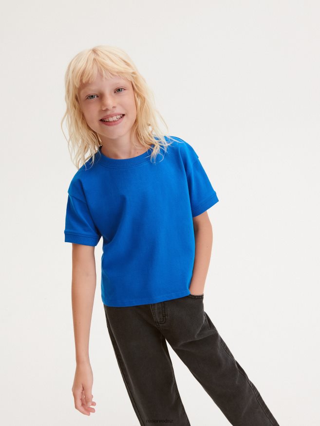 Reserved Girls T-Shirt With Patch P6H08T1798 Apparel Blue