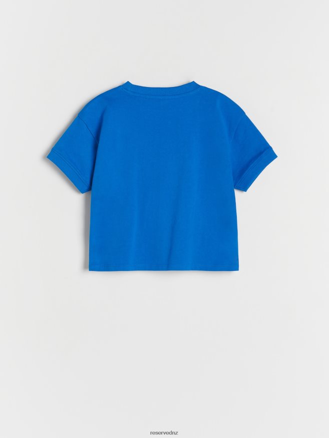 Reserved Girls T-Shirt With Patch P6H08T1798 Apparel Blue