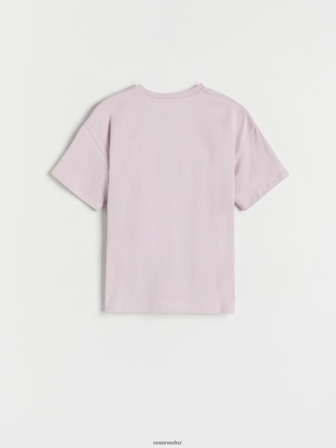 Reserved Girls T-Shirt With Print P6H08T1821 Apparel Lavender