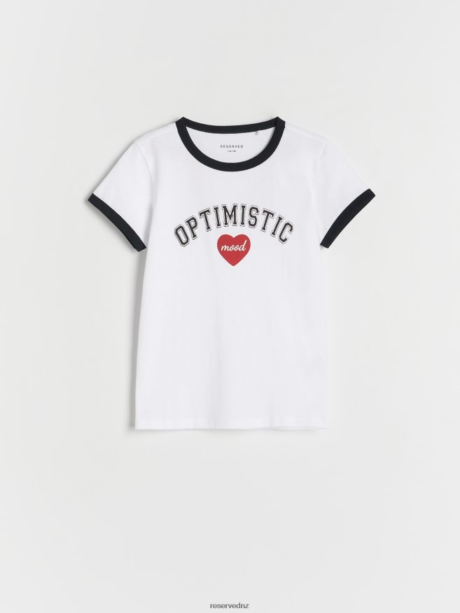 Reserved Girls T-Shirt With Print P6H08T1830 Apparel White