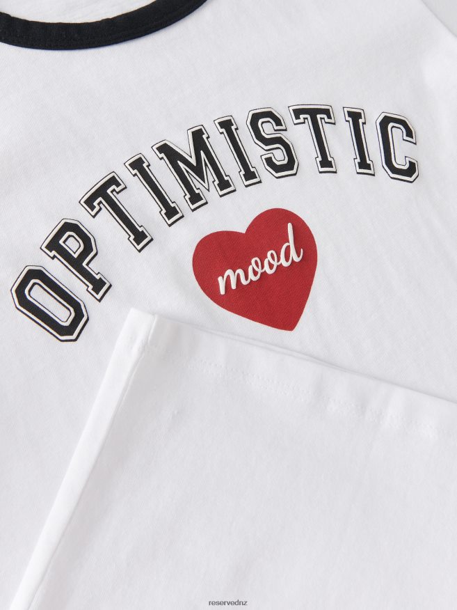 Reserved Girls T-Shirt With Print P6H08T1830 Apparel White